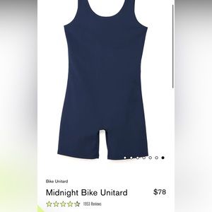 Girlfriend Collective Bike Unitard in Midnight